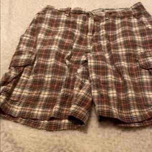 Charleston Twills Plaid Shorts Size 34